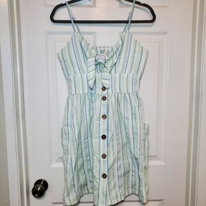 Roxy Under the Cali Sun Stripe Sundress S